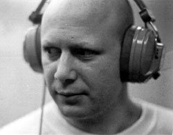 E.J. Gold circa 1969 in recording studio at RCA to record Epitaph for an Ego