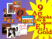 Collage of E.J. Gold Art Instruction Books