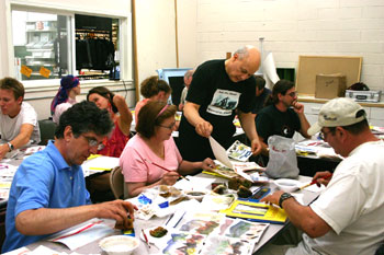 E.J. Gold offers watercolor, drawing, charcoal, fine-art scrapbooking and wand-making classes