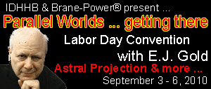 Graphic with Convention / Astral Projection Workshop info
