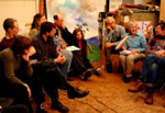 photo image of students gathered for workshop
