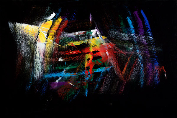 Angel of Cathedral, painting by E.J. Gold